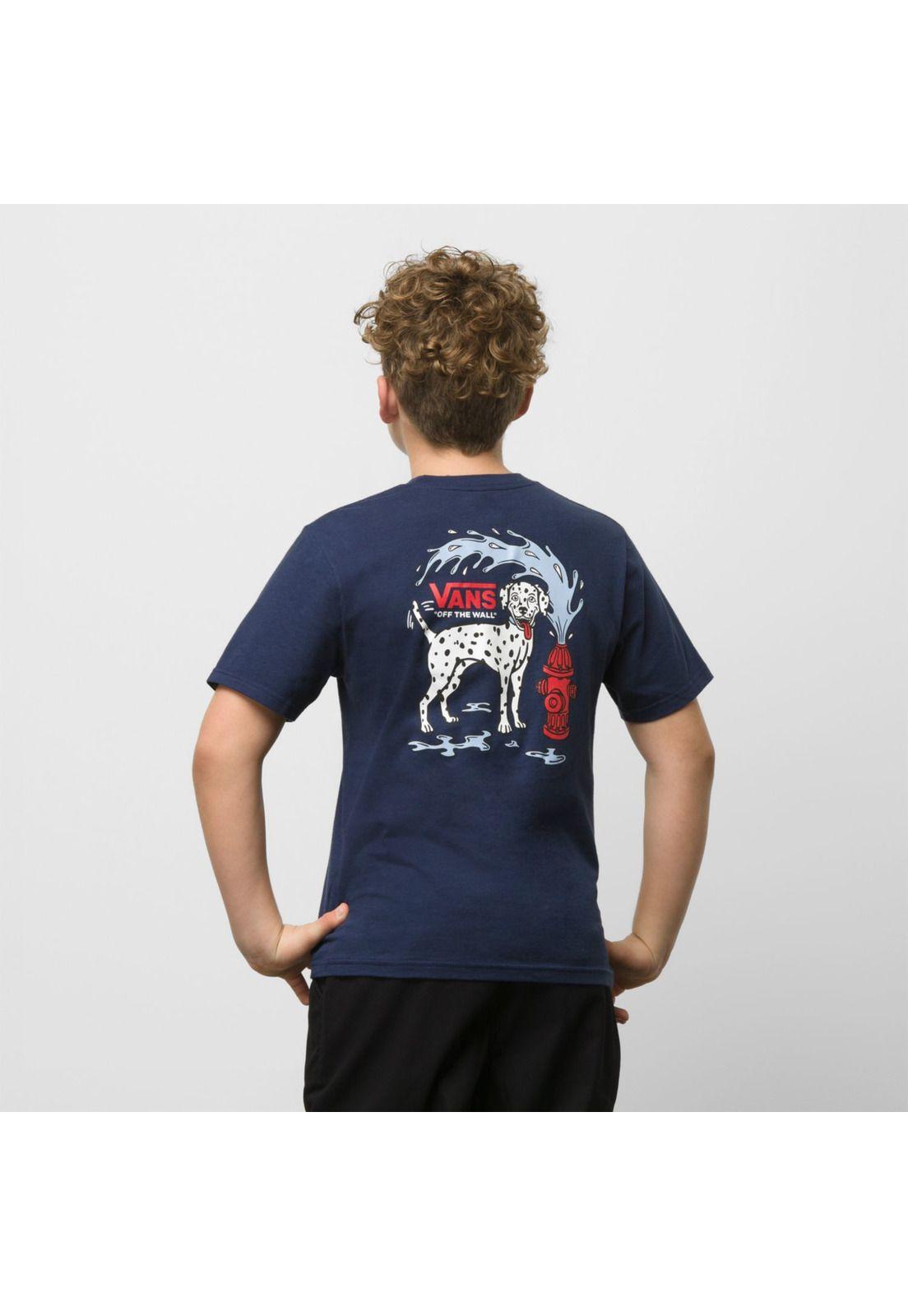 Polera M/C Niño Water Spots Ss Tee Dress Blues-0