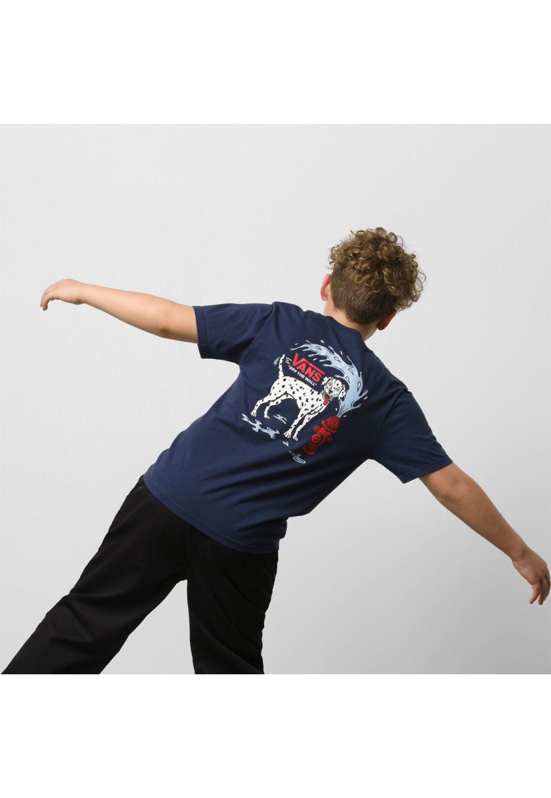 Polera M/C Niño Water Spots Ss Tee Dress Blues-1