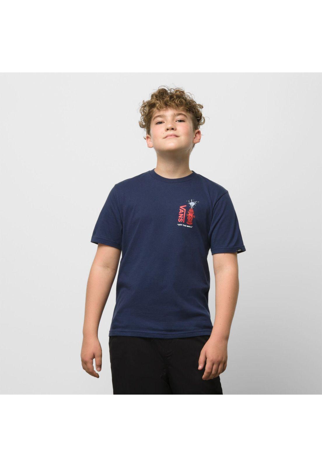 Polera M/C Niño Water Spots Ss Tee Dress Blues-3