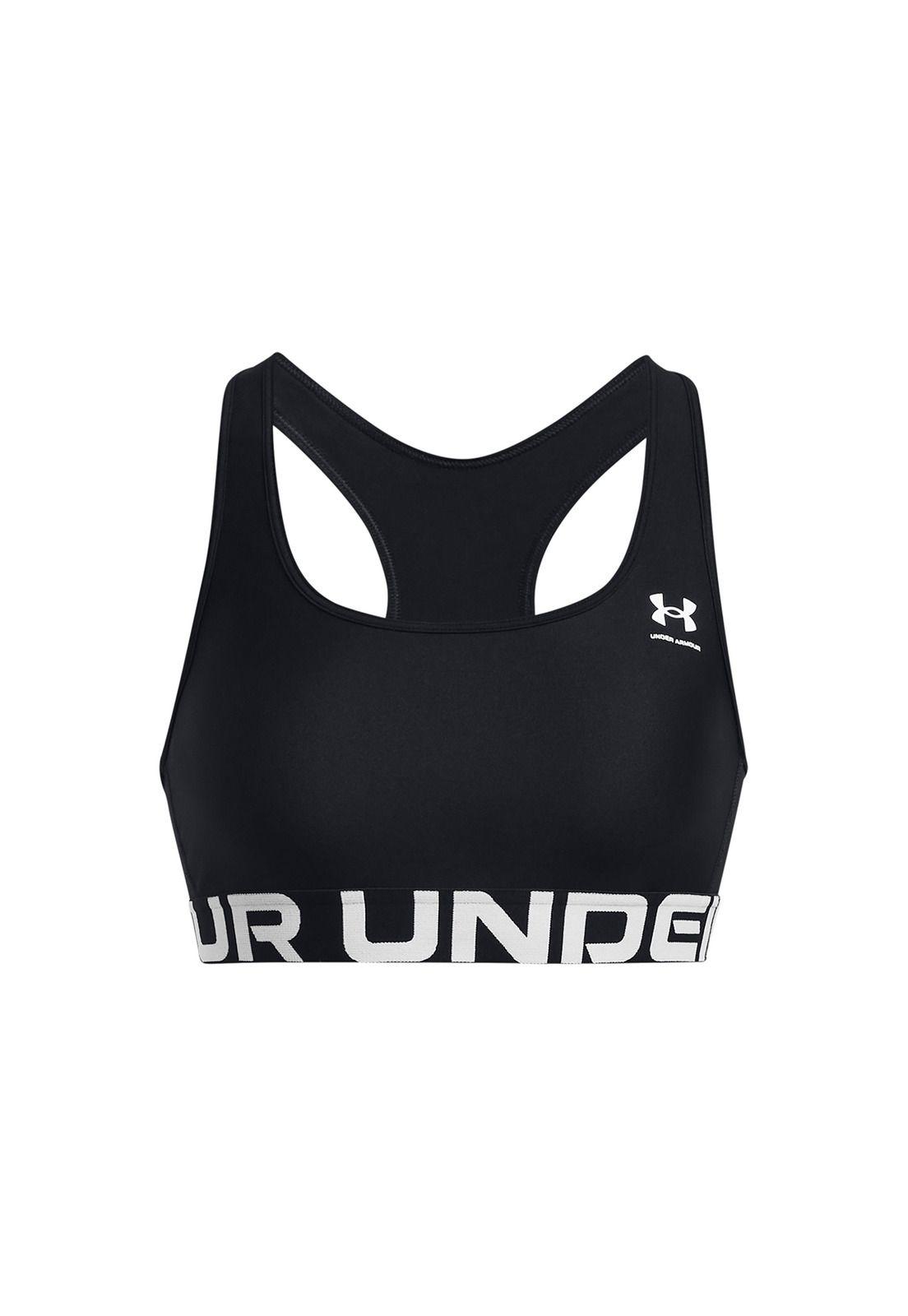 Sostén dep HeatGear® Armor Mid mujer Negro-0