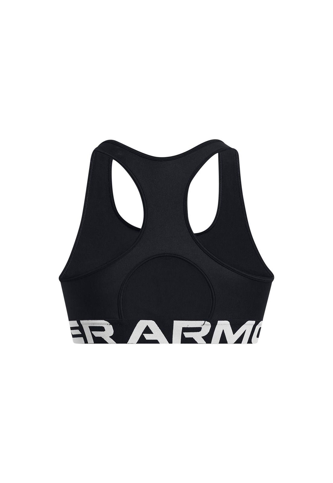 Sostén dep HeatGear® Armor Mid mujer Negro-1