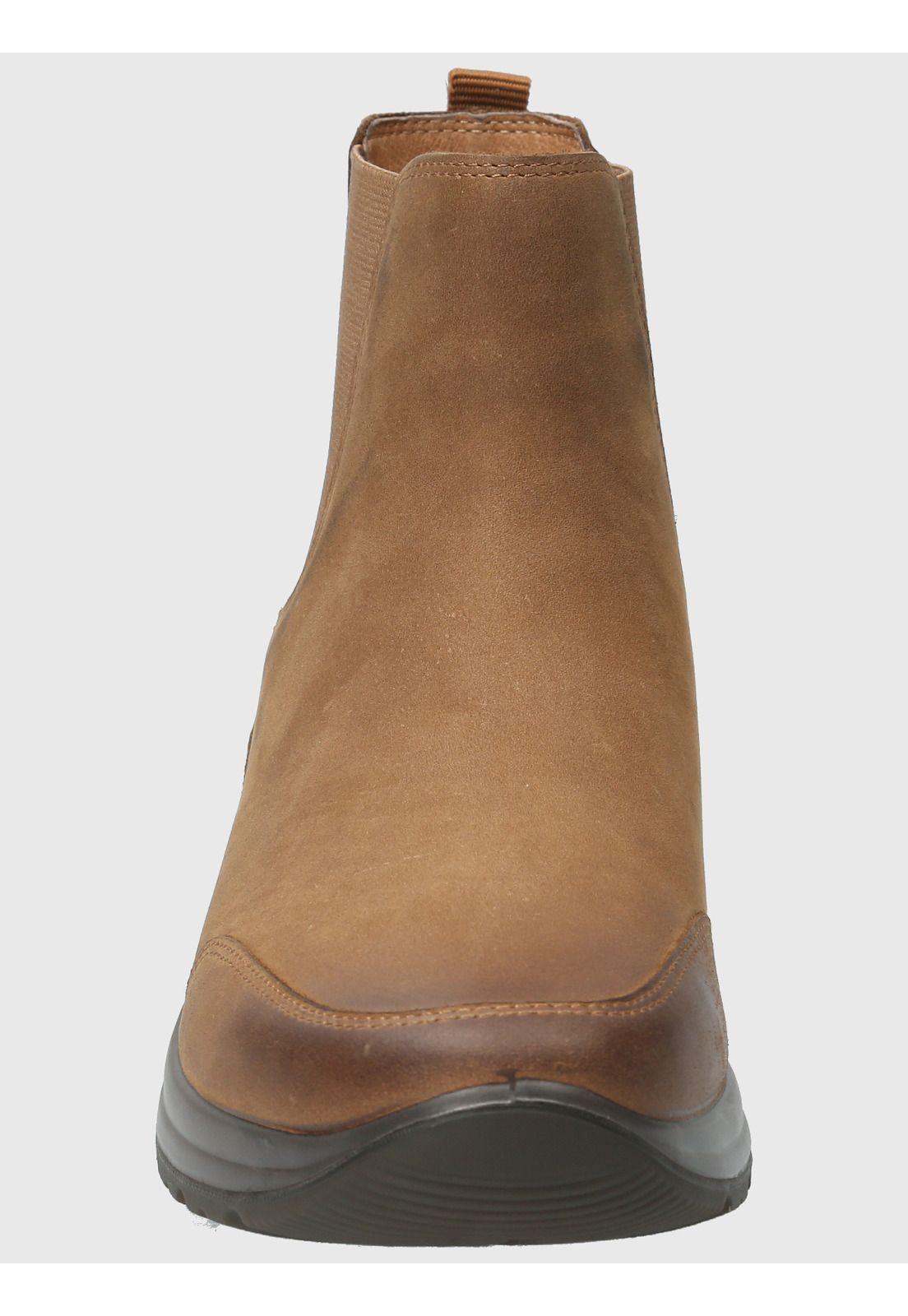 Botin Cuero Mujer Coley Café-3