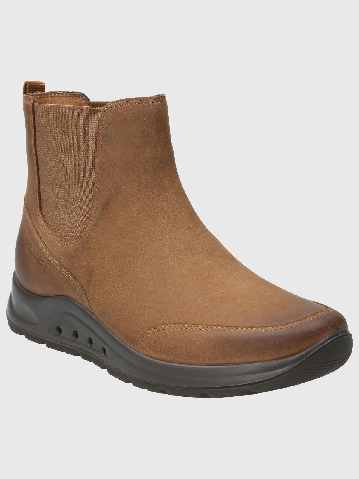 Botin Cuero Mujer Coley Café-0
