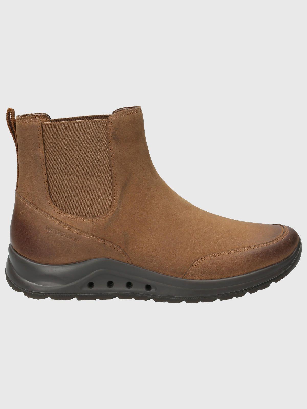 Botin Cuero Mujer Coley Café-1