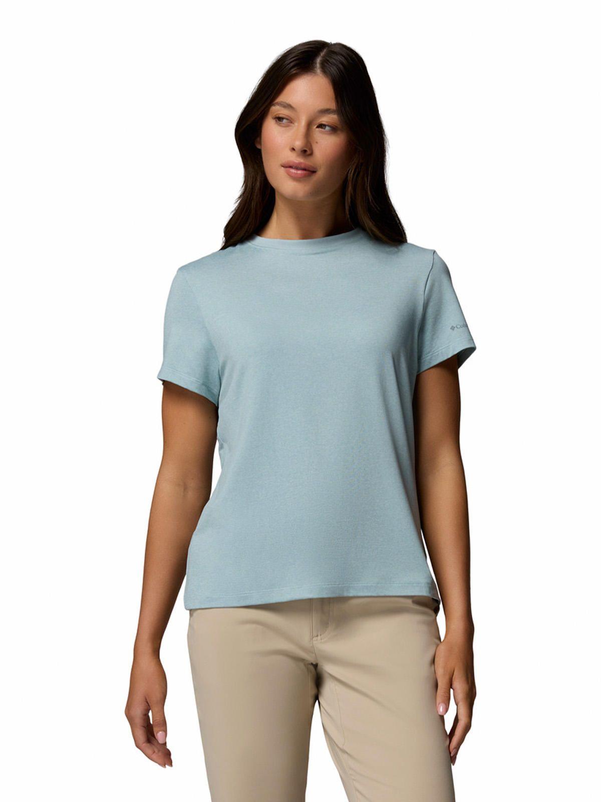 Polera MC Mujer Parsons Point Celeste-0