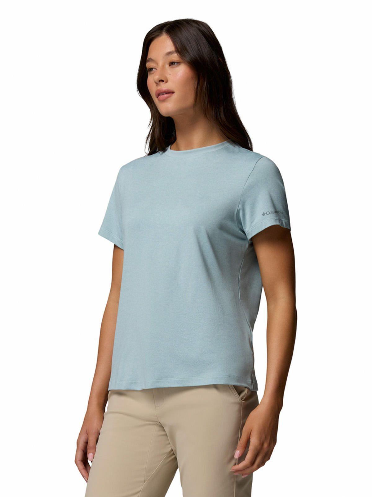 Polera MC Mujer Parsons Point Celeste-1
