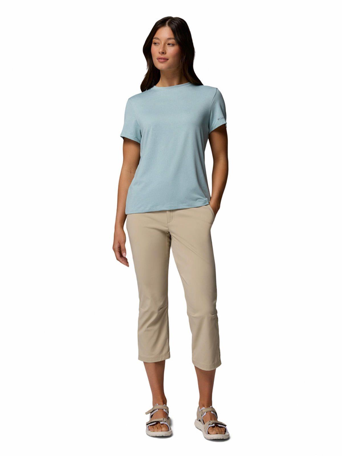 Polera MC Mujer Parsons Point Celeste-5