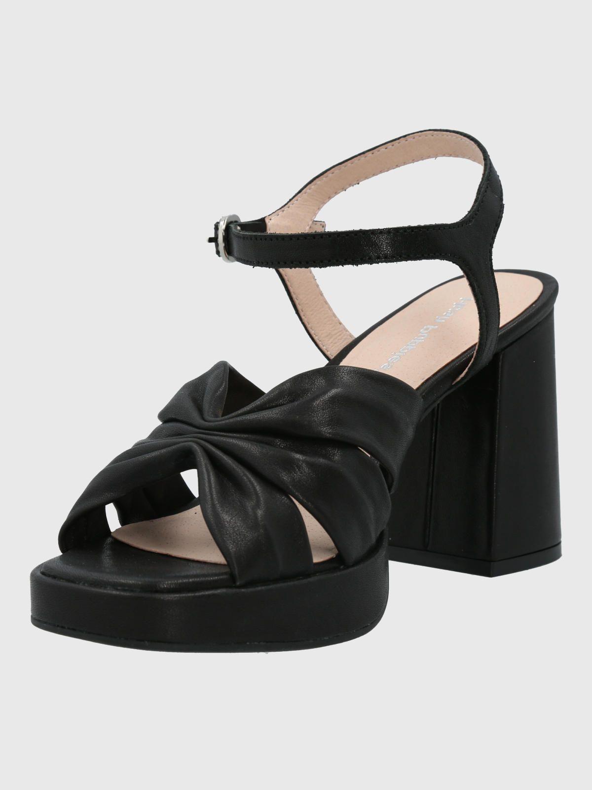 Sandalia Mujer Cuero Berfolte Negra-4