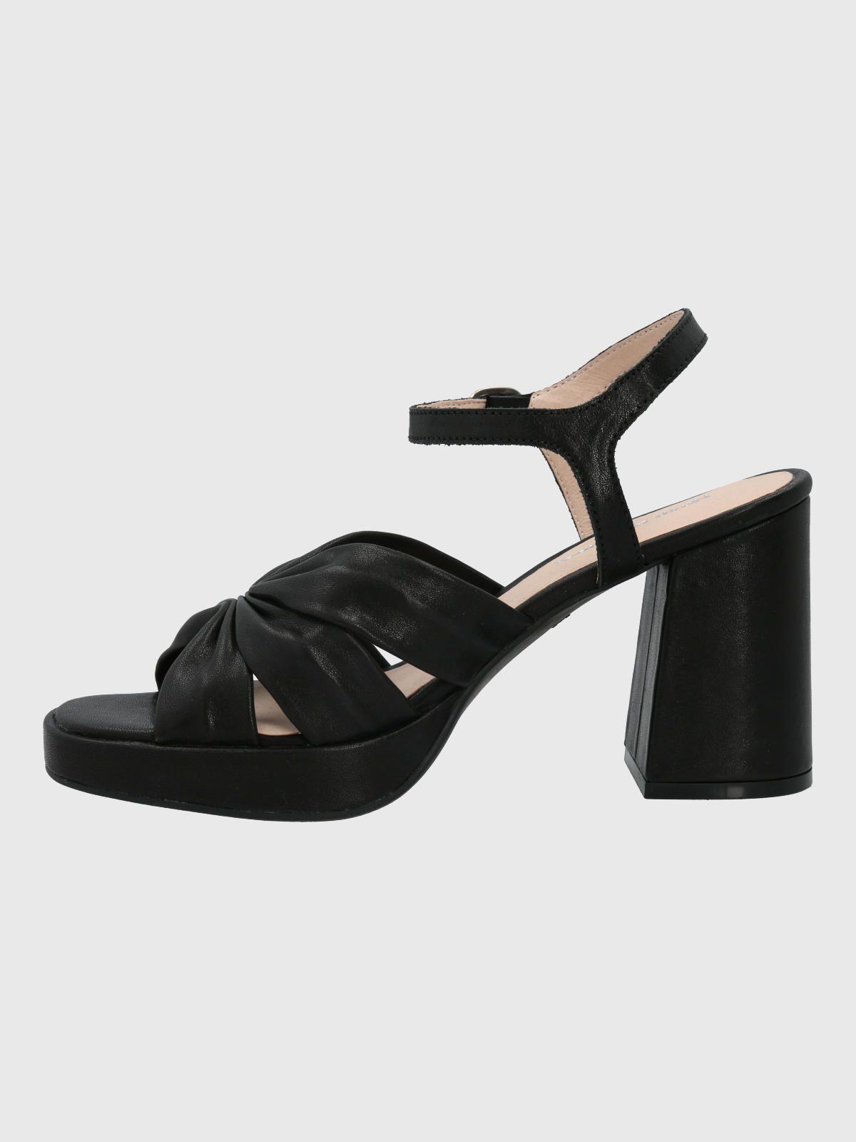 Sandalia Mujer Cuero Berfolte Negra-5