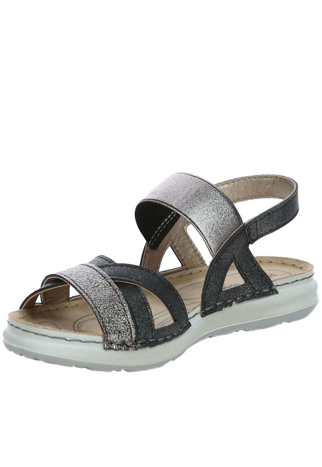 Sandalia  Berlin Plateado-3