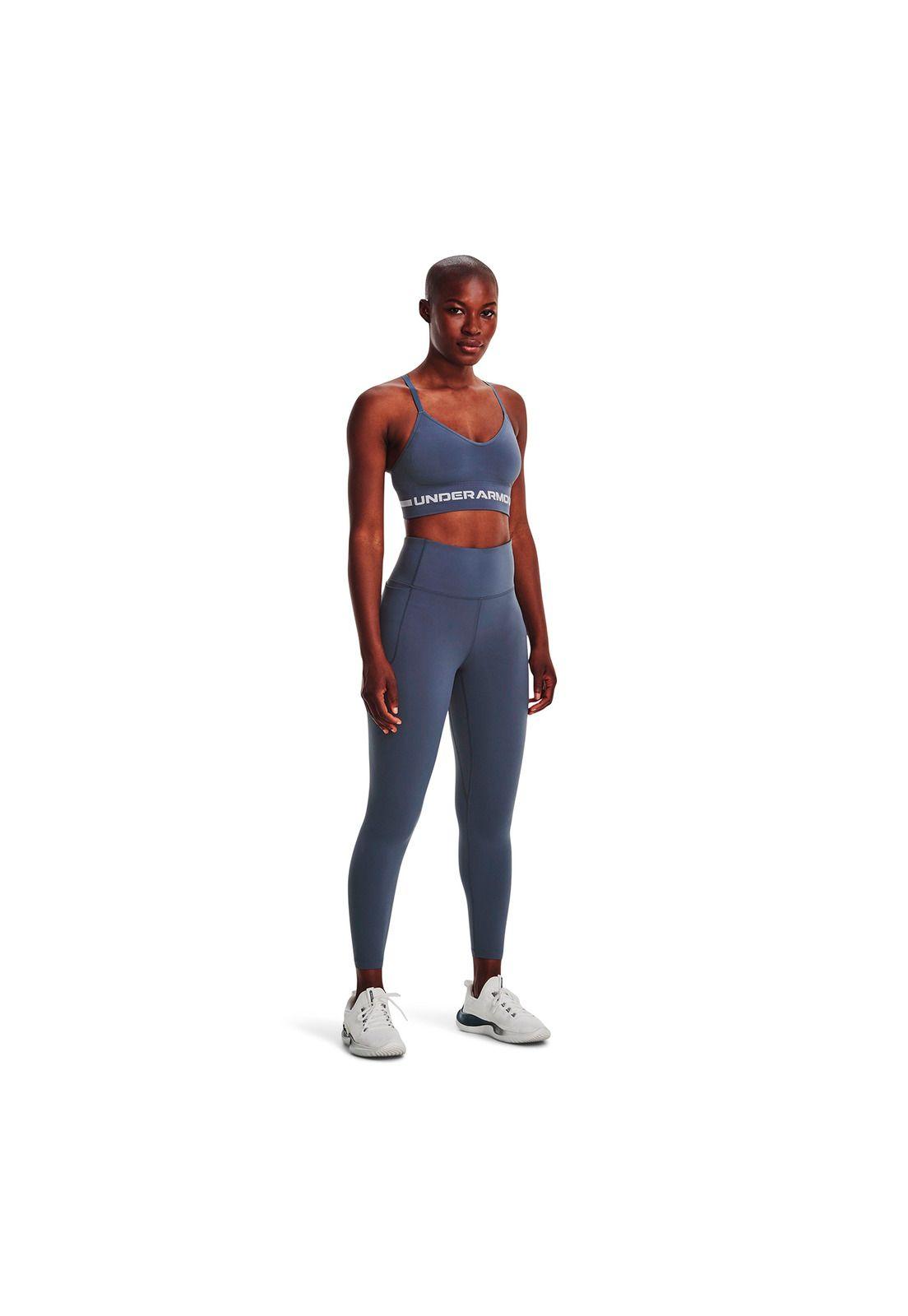 Calza Training Meridian Ankle Gris Mujer-5