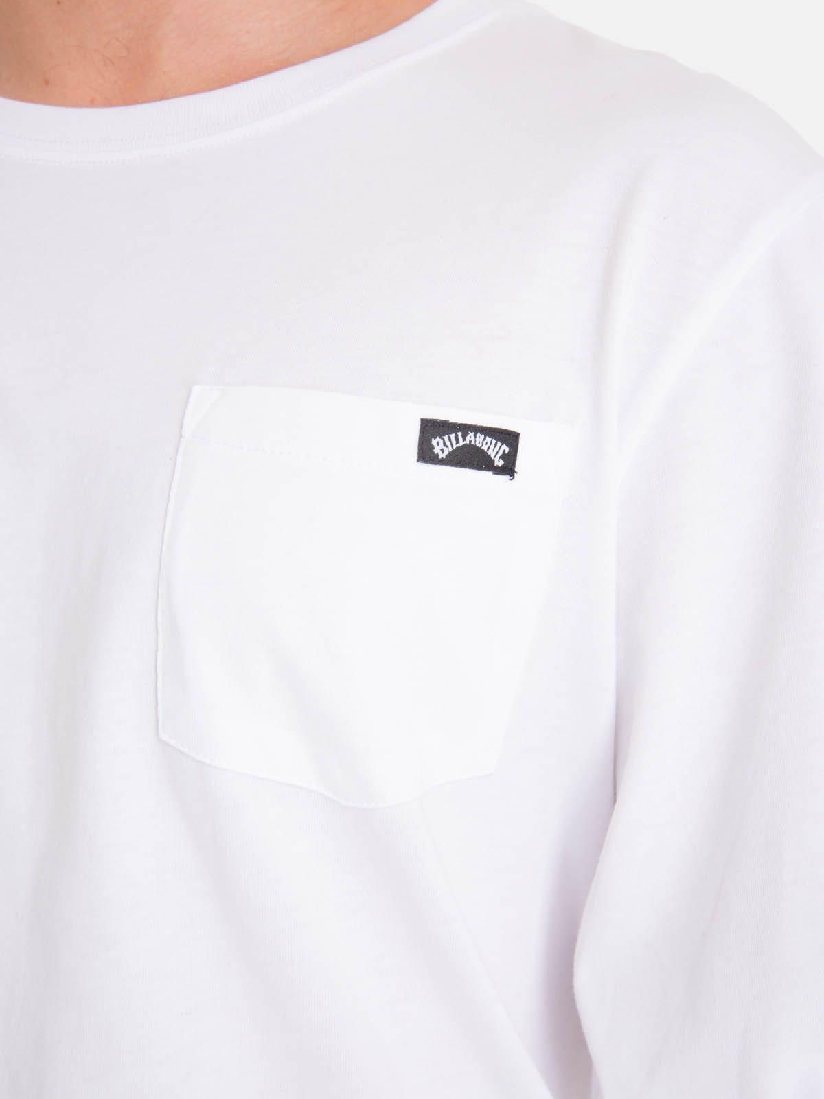 Polera M/L Hombre Essential Pocket Blanca-4
