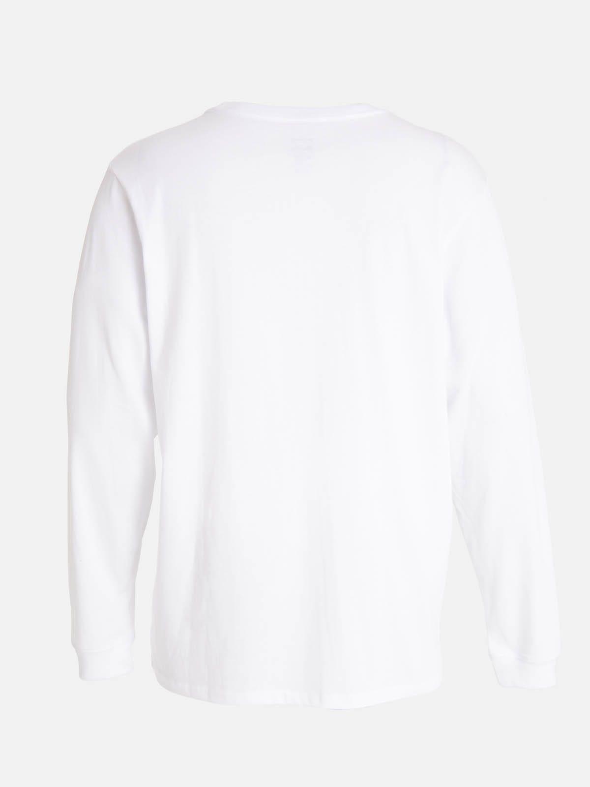 Polera M/L Hombre Essential Pocket Blanca-6