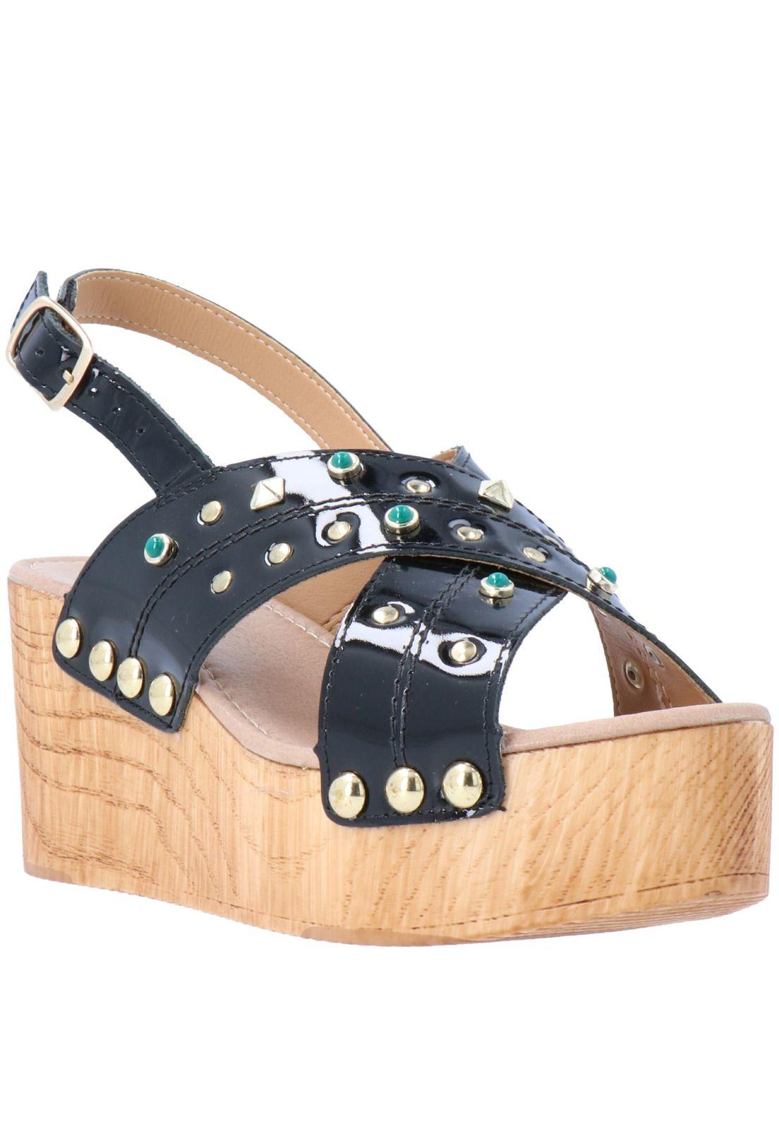 Sandalia Studs Verano Negro-0