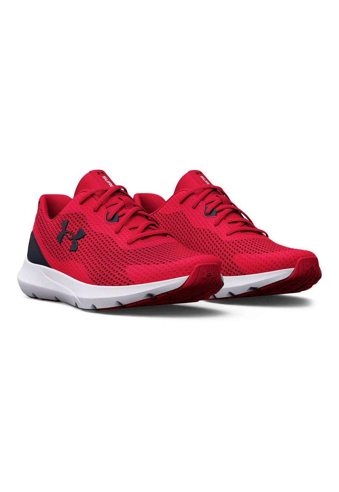 Zapatilla Hombre Ua Surge 3 Rojo-5