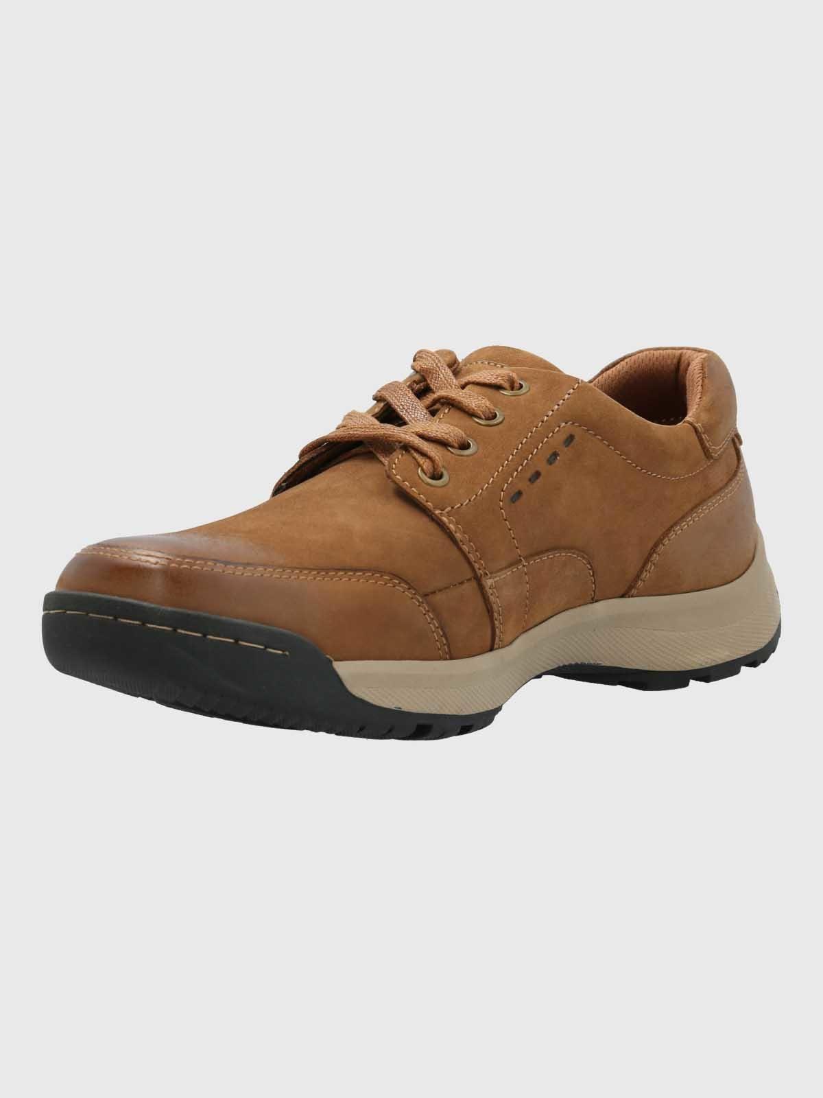 Zapato Cuero Hombre Duran Café-4