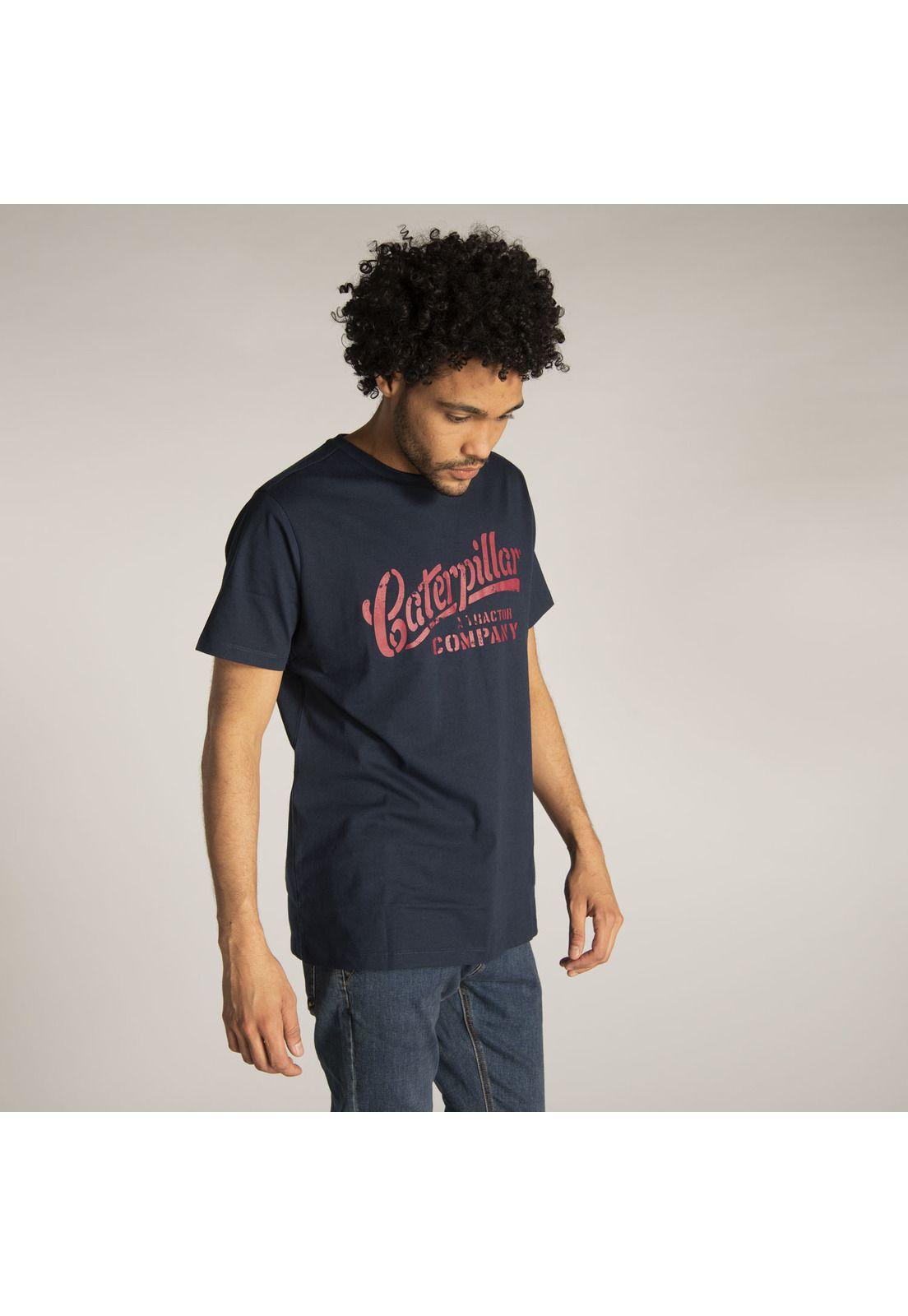 Polera M/C Hombre Fdtn Distressed Trac Azul-2