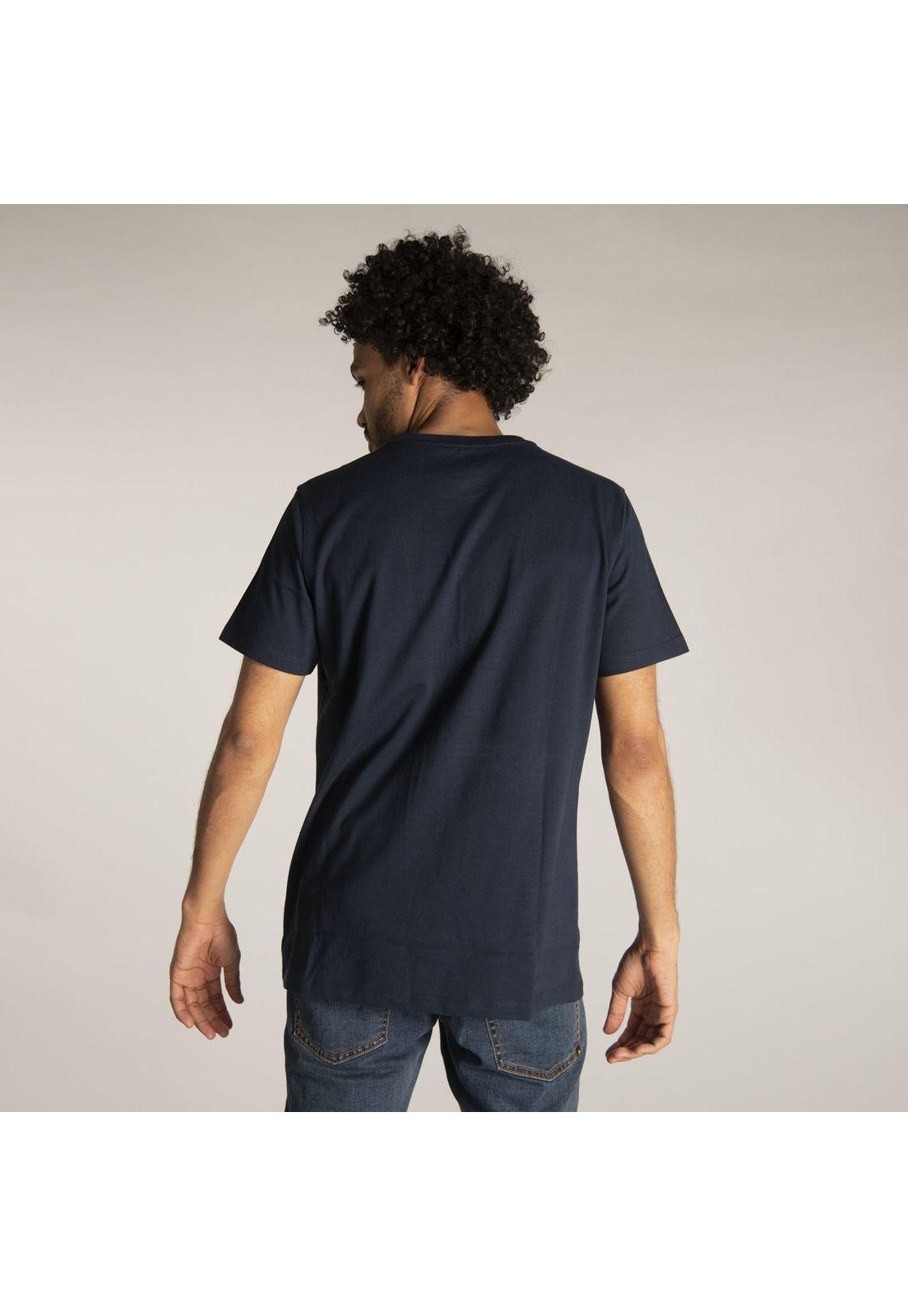 Polera M/C Hombre Fdtn Distressed Trac Azul-4