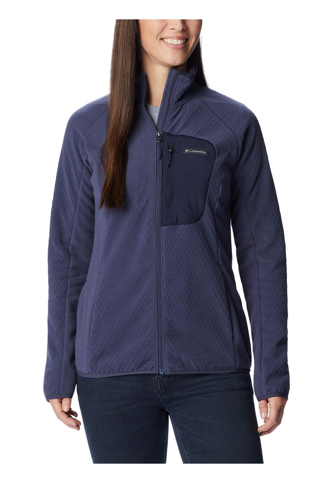 Parka Mujer Outdoor Tracks Full Zip Azul-0
