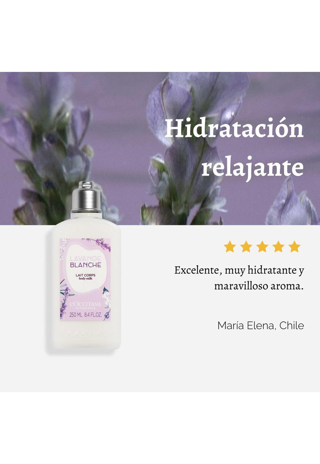 Leche de Cuerpo Lavanda Blanca 250 ml LOccitane-3