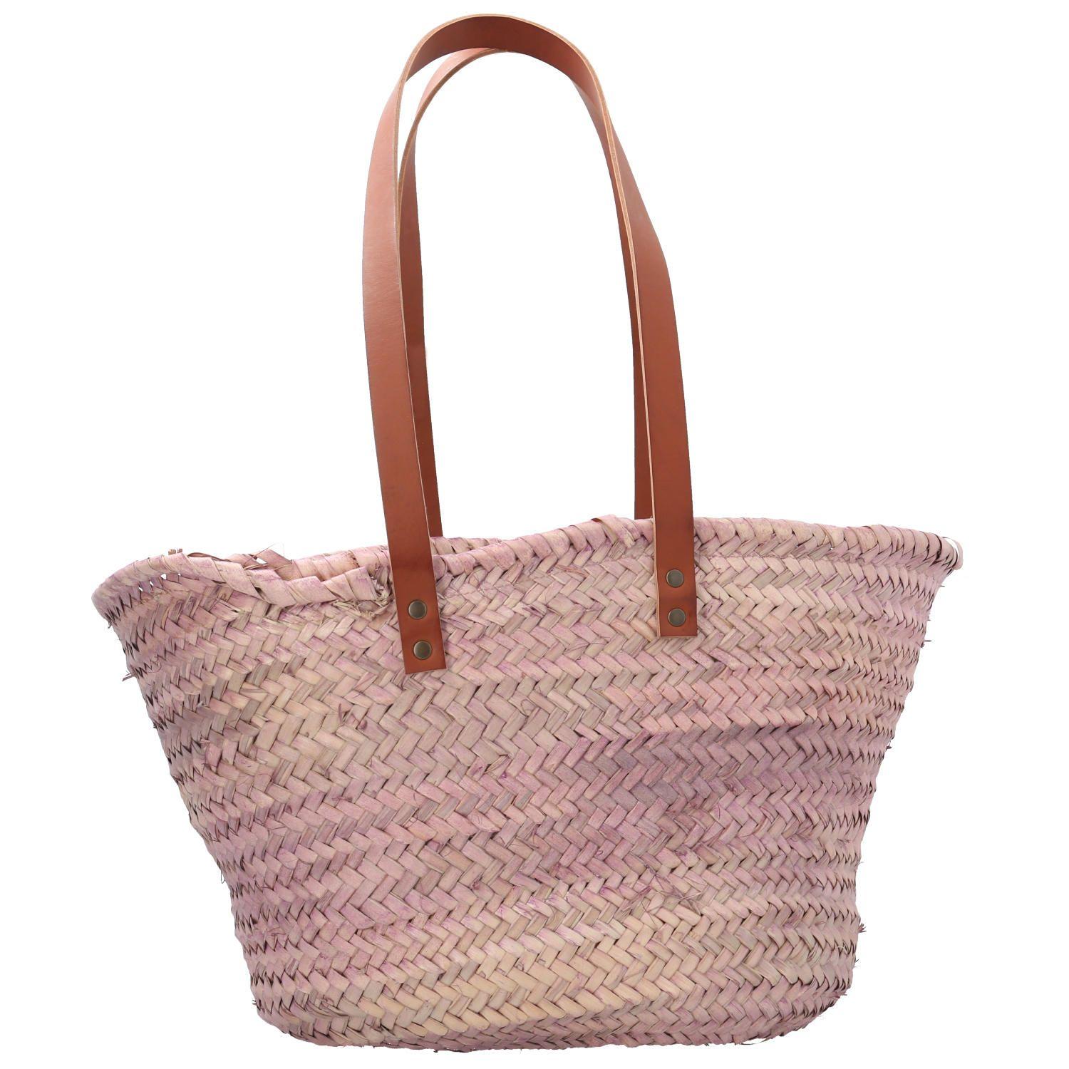 Cartera Rafia Mujer RKF Malaga Rosado-2