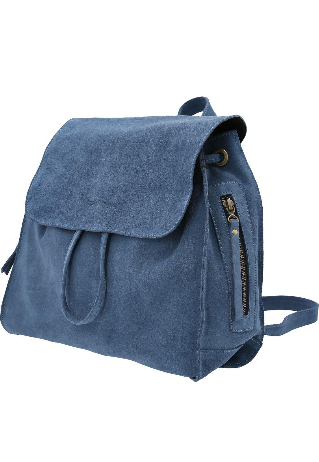 Mochila Cuero  Arantza Back Azul-1