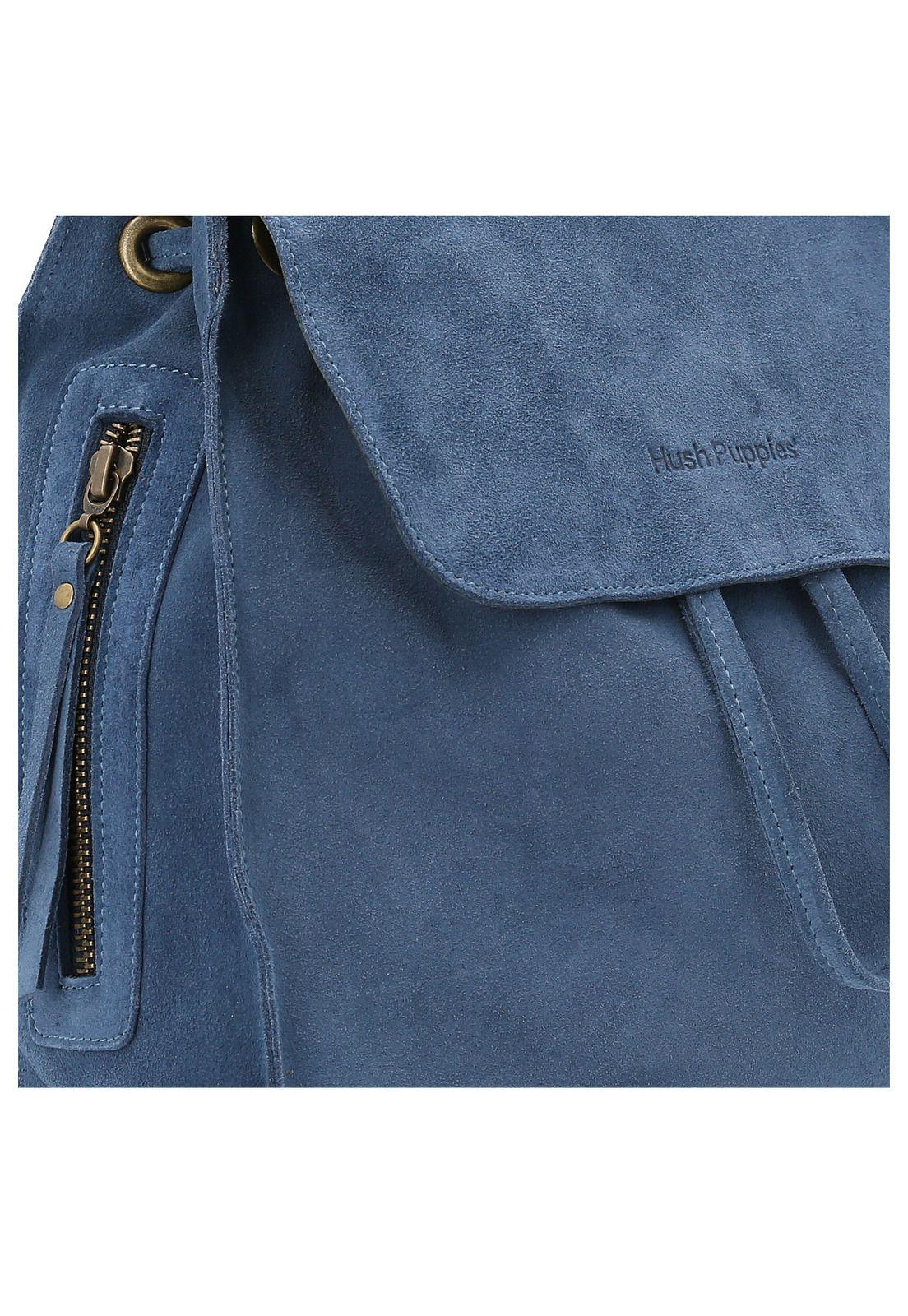 Mochila Cuero  Arantza Back Azul-3