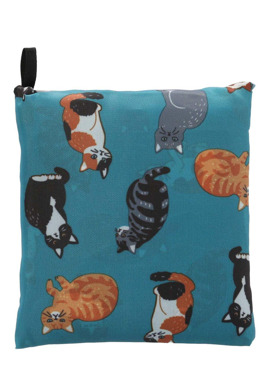 Bolsas Shopping Bag Cats Ii Mujer Azul-2