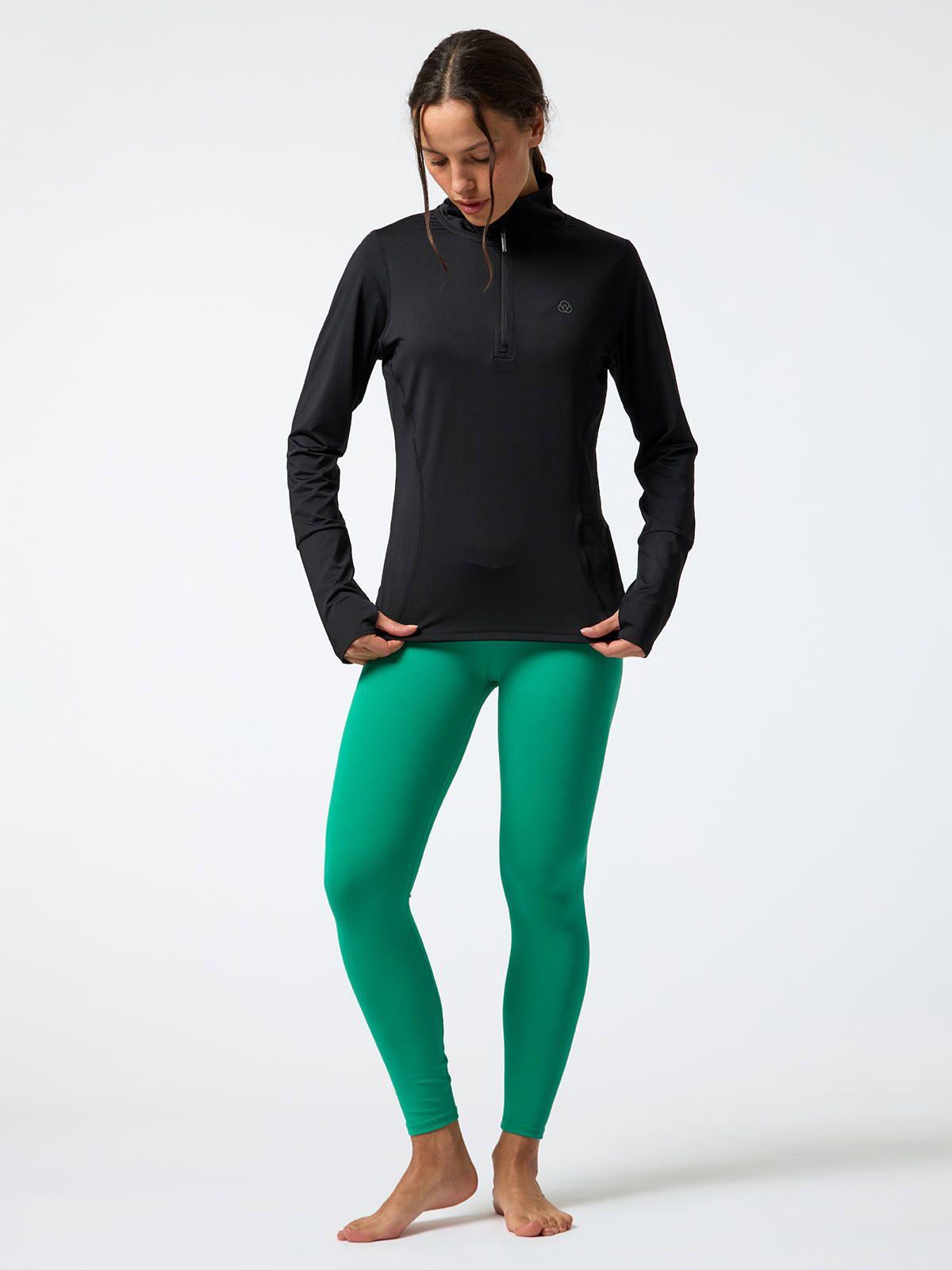 Polerón Half Zip Rec Negro-4