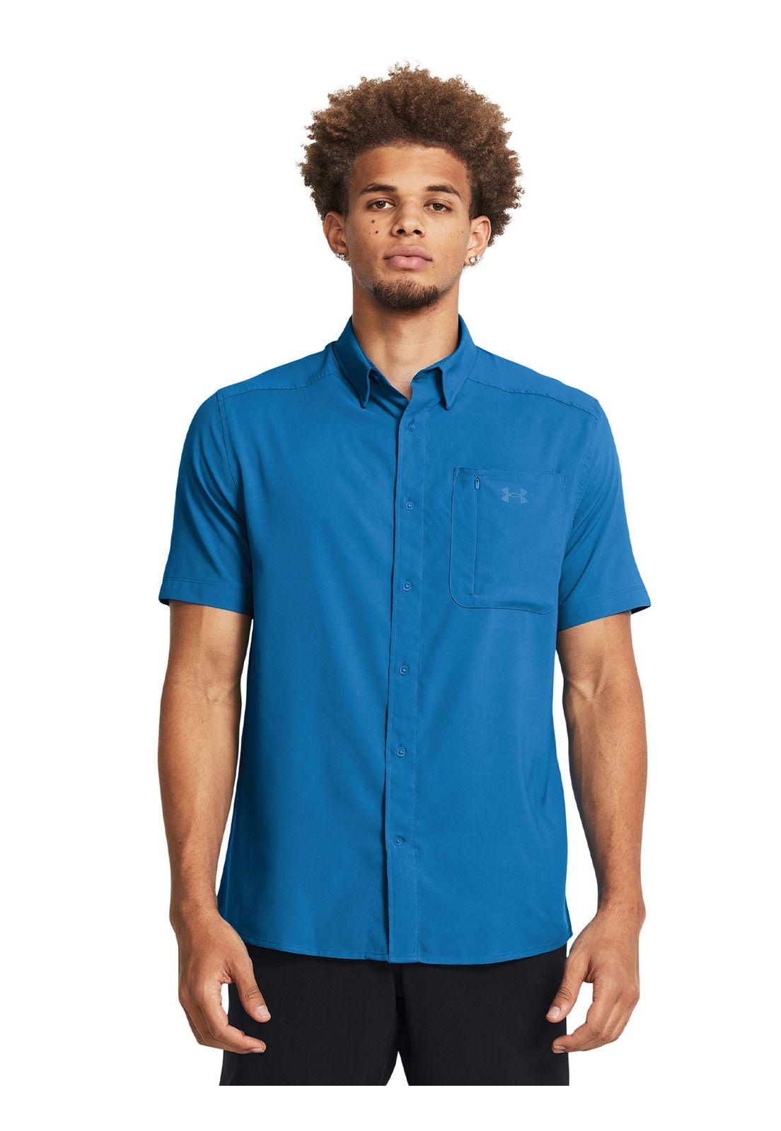 Polera UA Drift Tide 2.0 hombre Azul-3