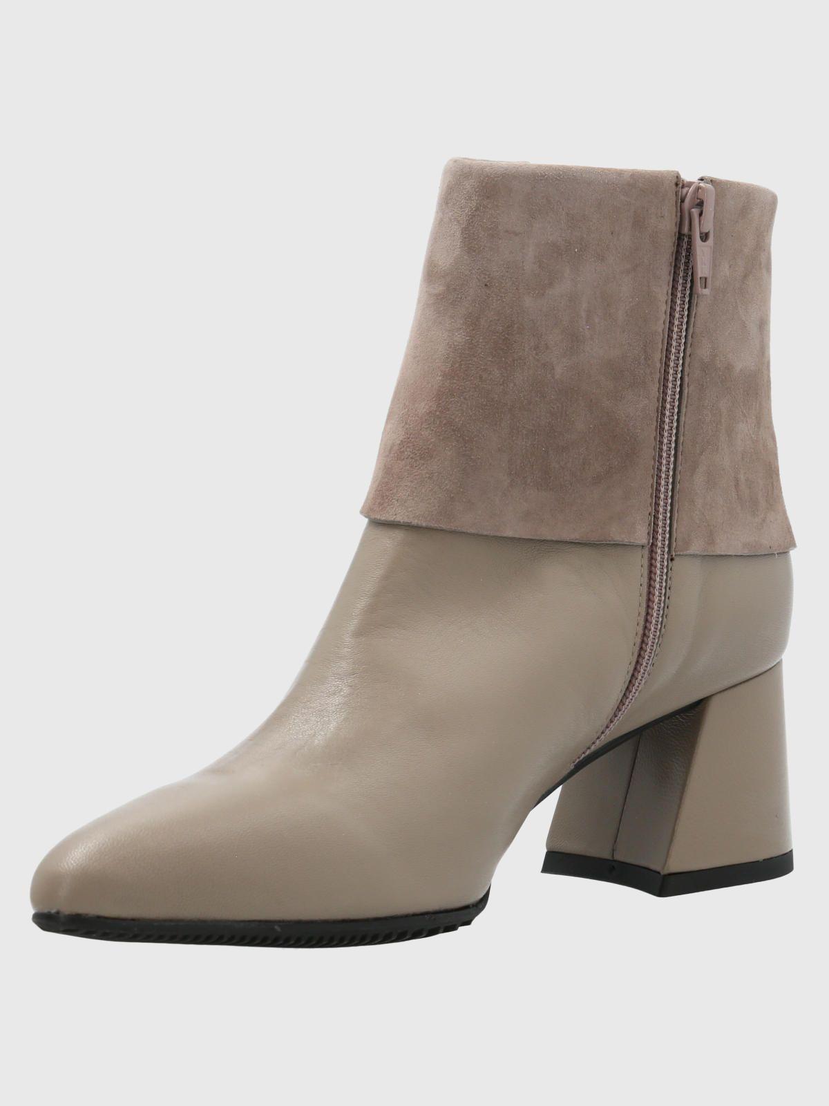 Botín Cuero Mujer Mattia Beige-5