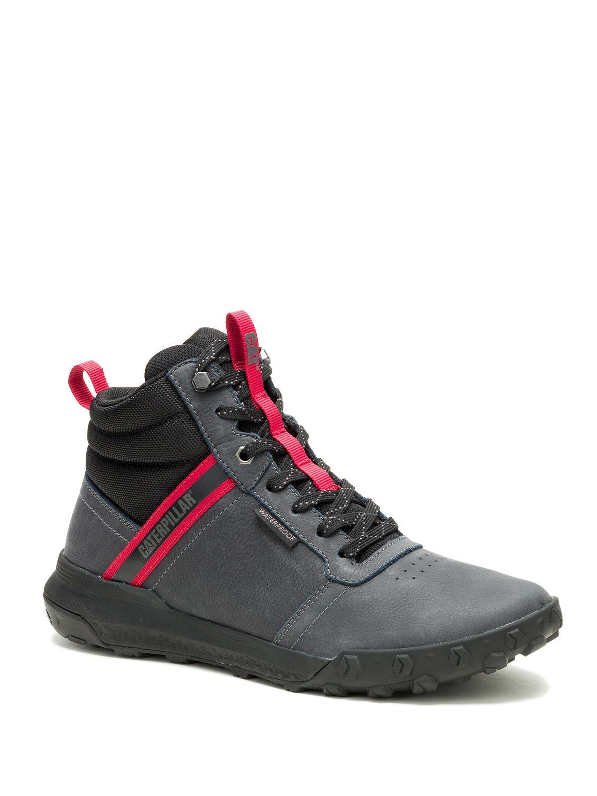 Zapatilla C/Caña Cuero Hombre Hex Ready Mid Wp Gris-0