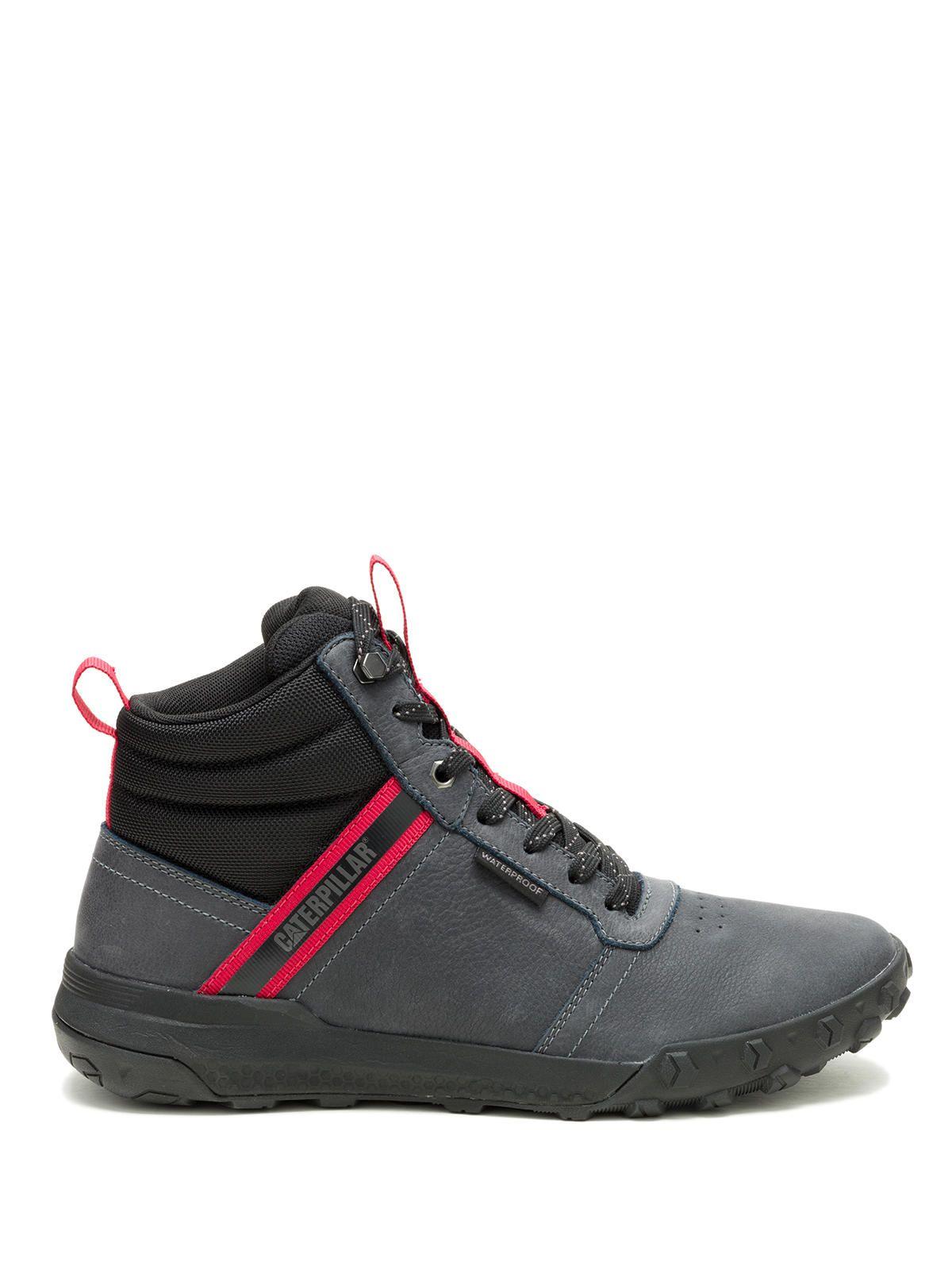 Zapatilla C/Caña Cuero Hombre Hex Ready Mid Wp Gris-1