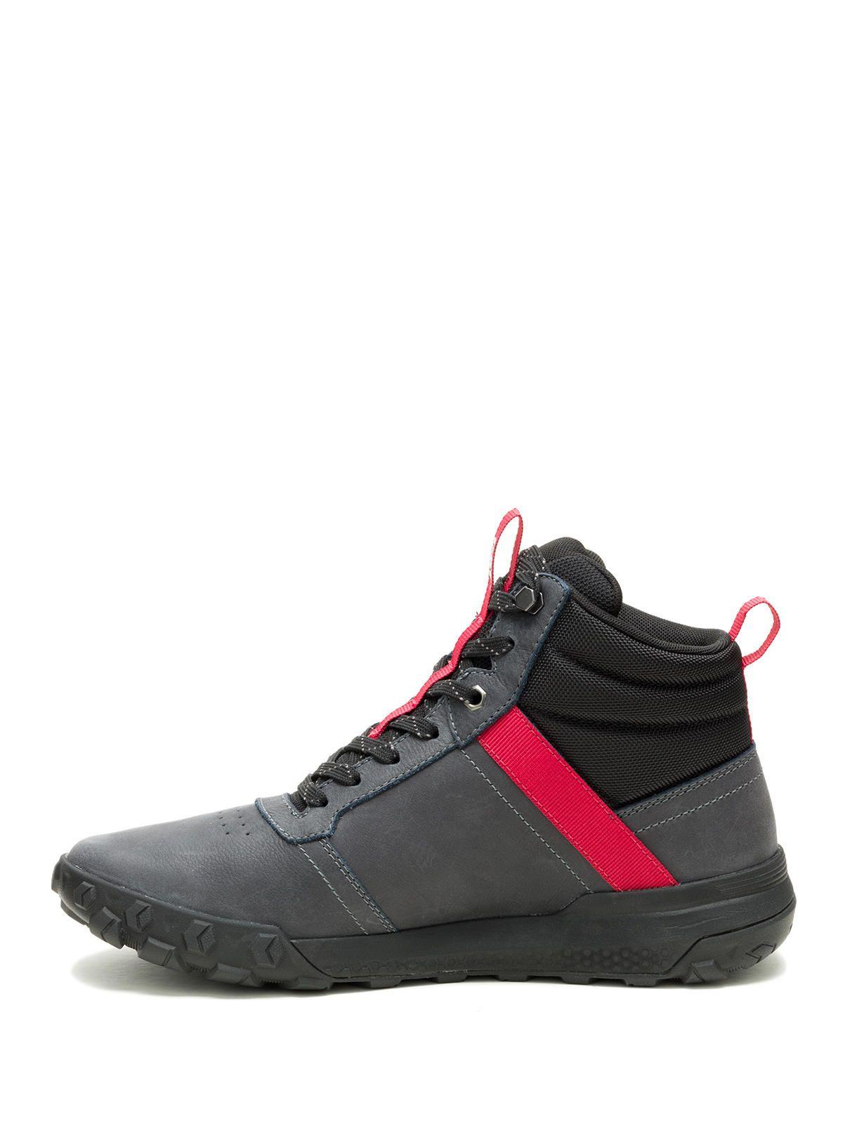 Zapatilla C/Caña Cuero Hombre Hex Ready Mid Wp Gris-3