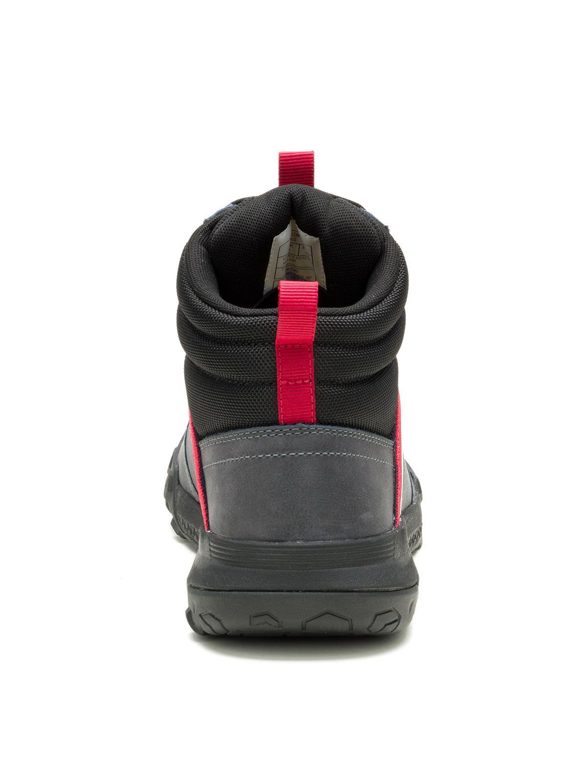 Zapatilla C/Caña Cuero Hombre Hex Ready Mid Wp Gris-5