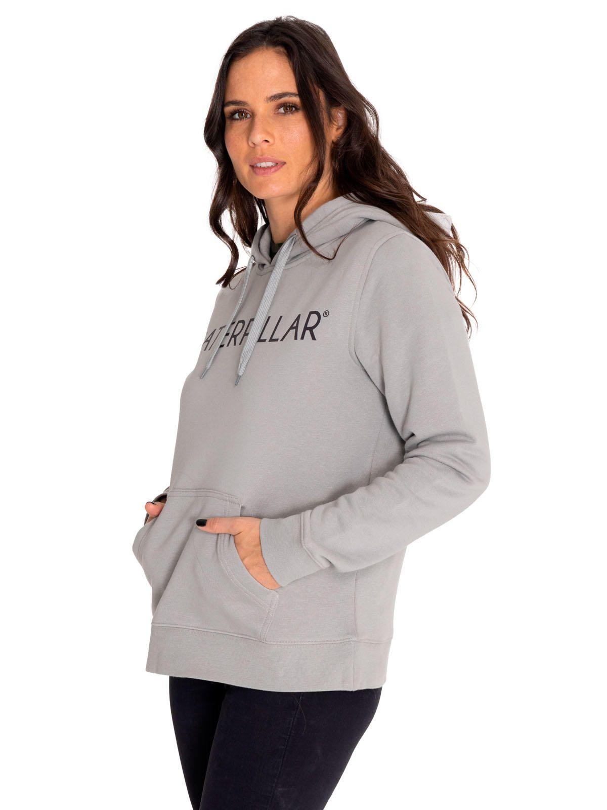 Polerón Mujer Fleece Pullover Hoodie Gris-1