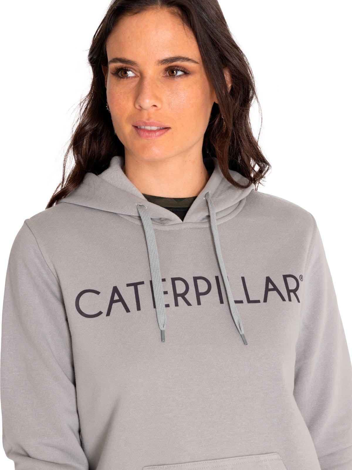 Polerón Mujer Fleece Pullover Hoodie Gris-4