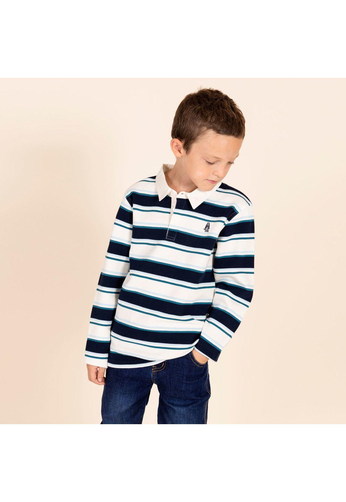 Polera M/L Niño Boldo Azul-0