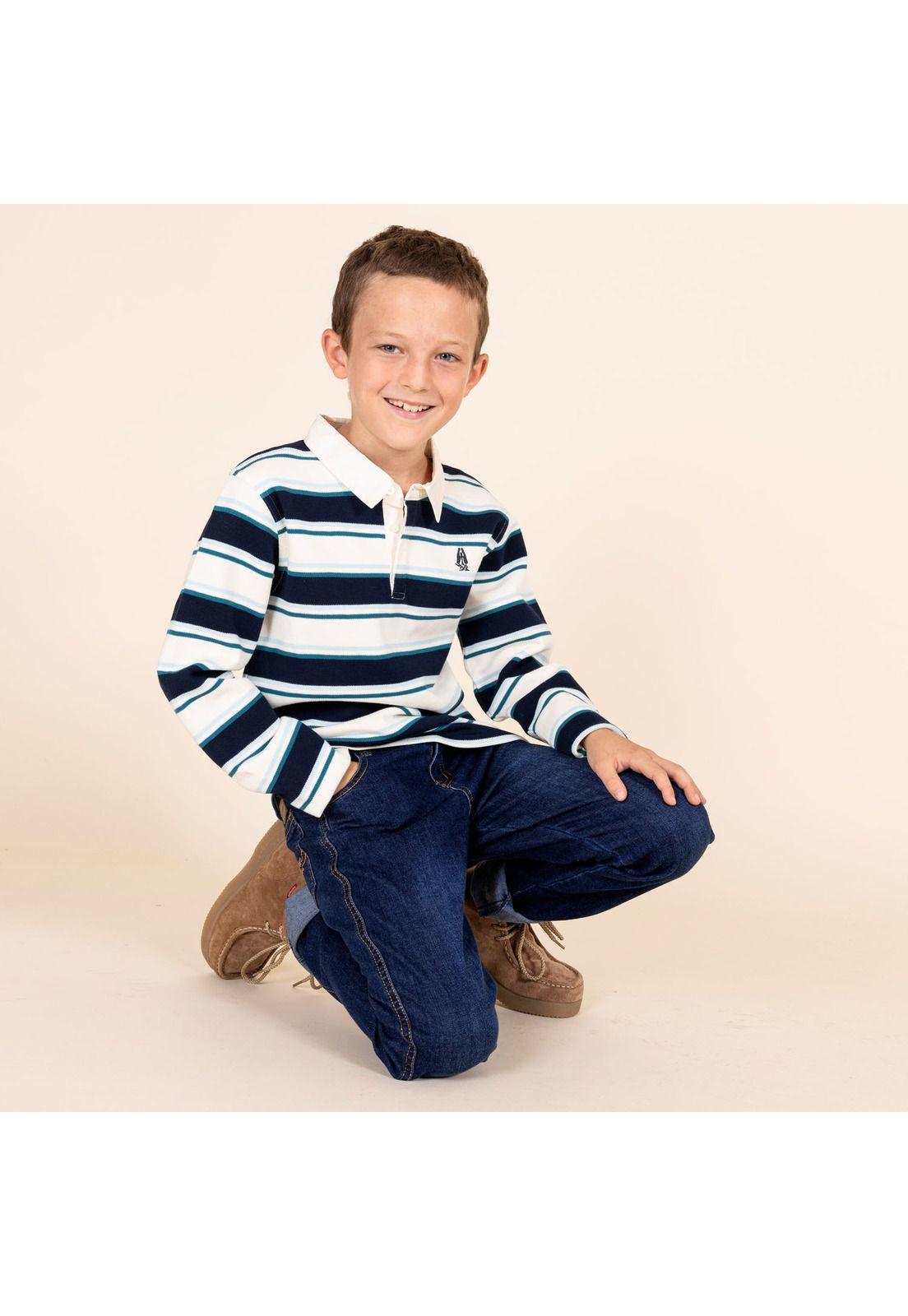 Polera M/L Niño Boldo Azul-1