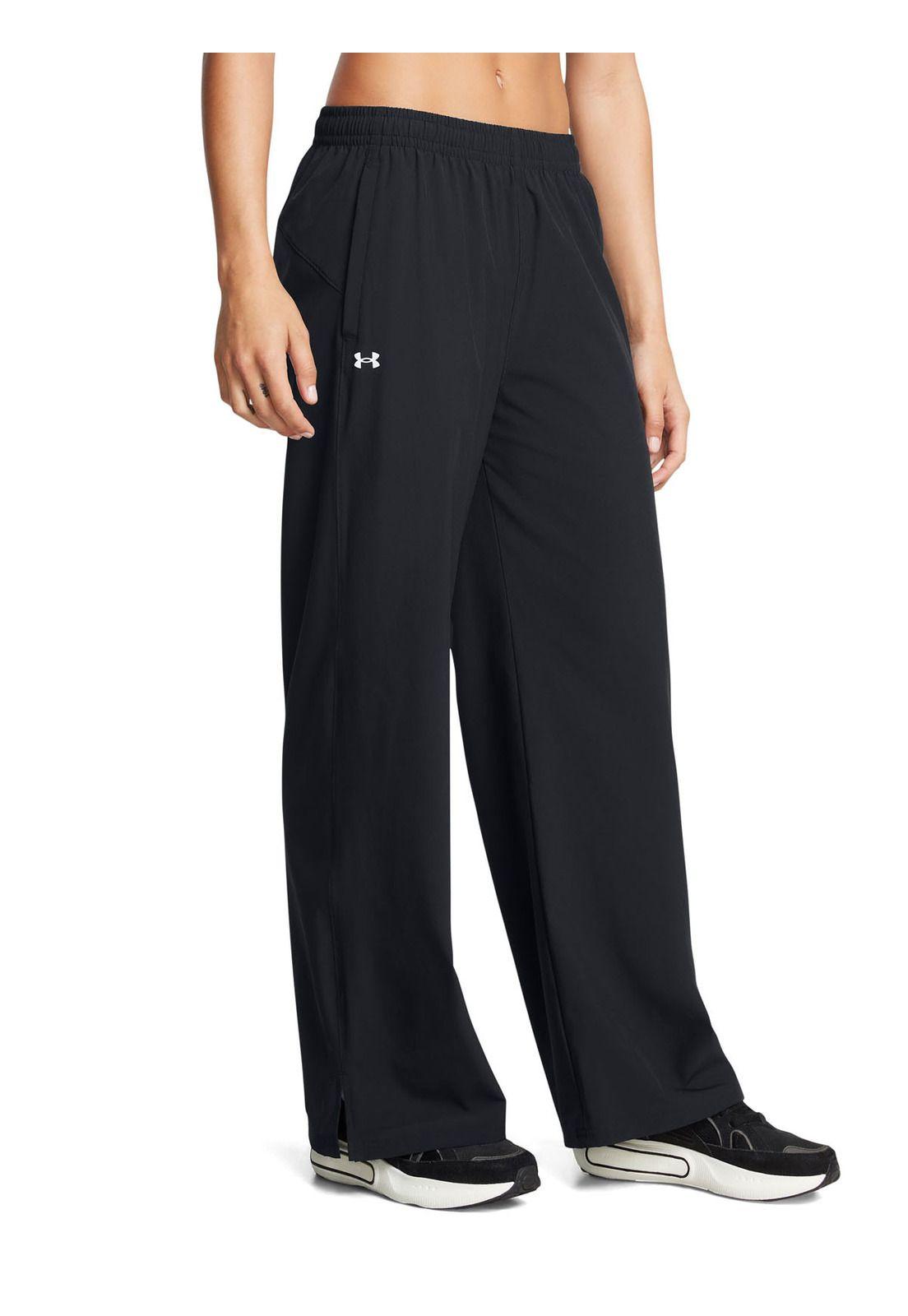 Pantalones anchos Rival para mujer Negro-3