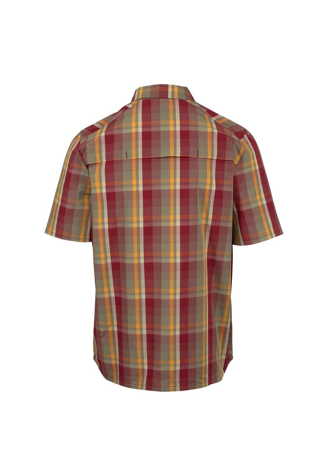 Camisa Hombre M/C Wrangell Ss Button-Down Guinda-1