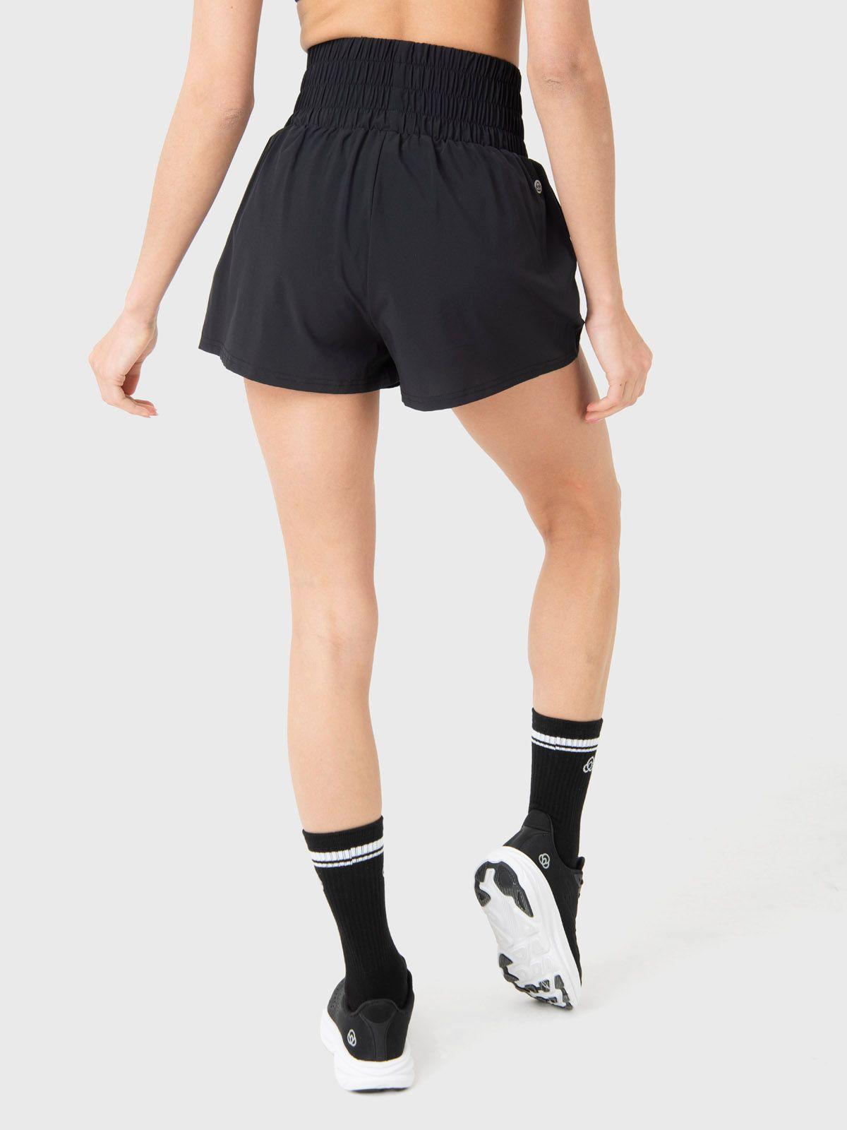 Short con calza Mujer 2 en 1 Active Negro-1