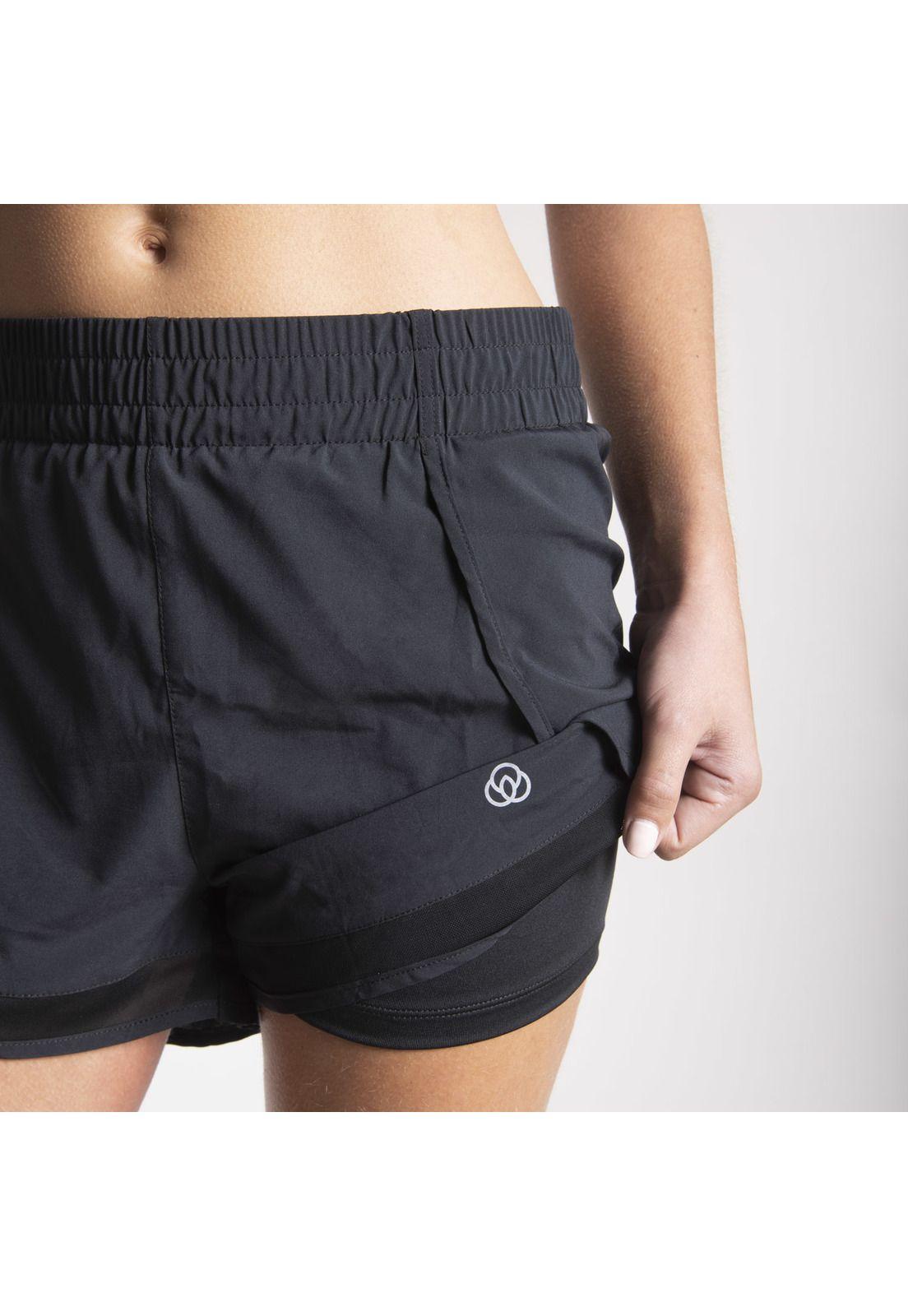 Short Mujer 2In 1 Trainshort Ws2 Negro-4