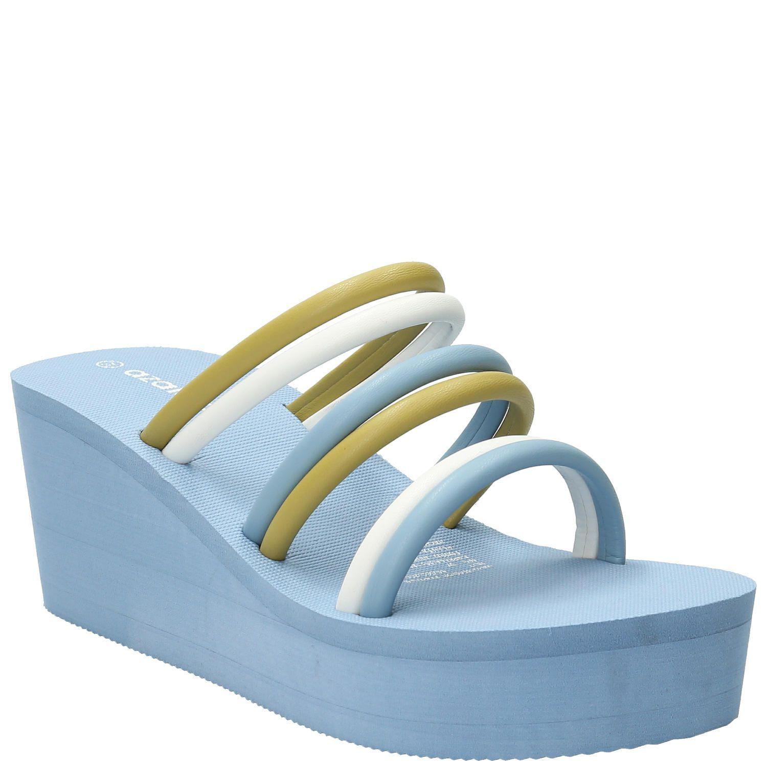 Sandalia Petra Azul Mujer-0