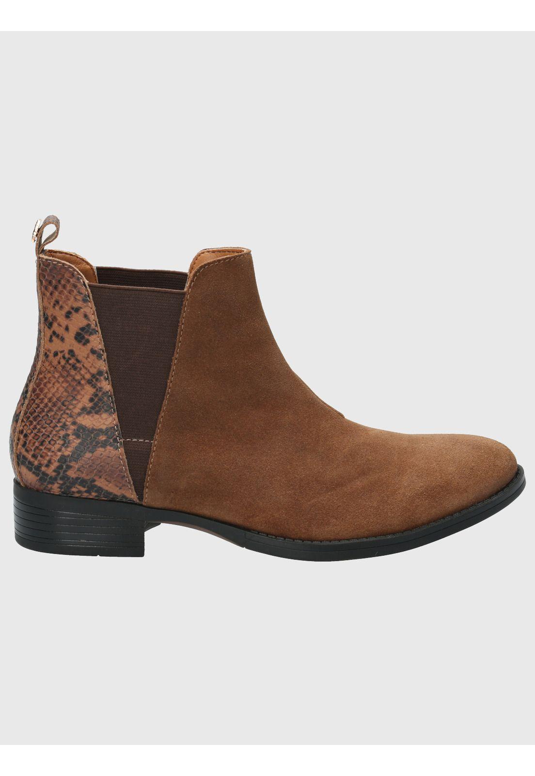 Botin Cuero Mujer Alva Café-1