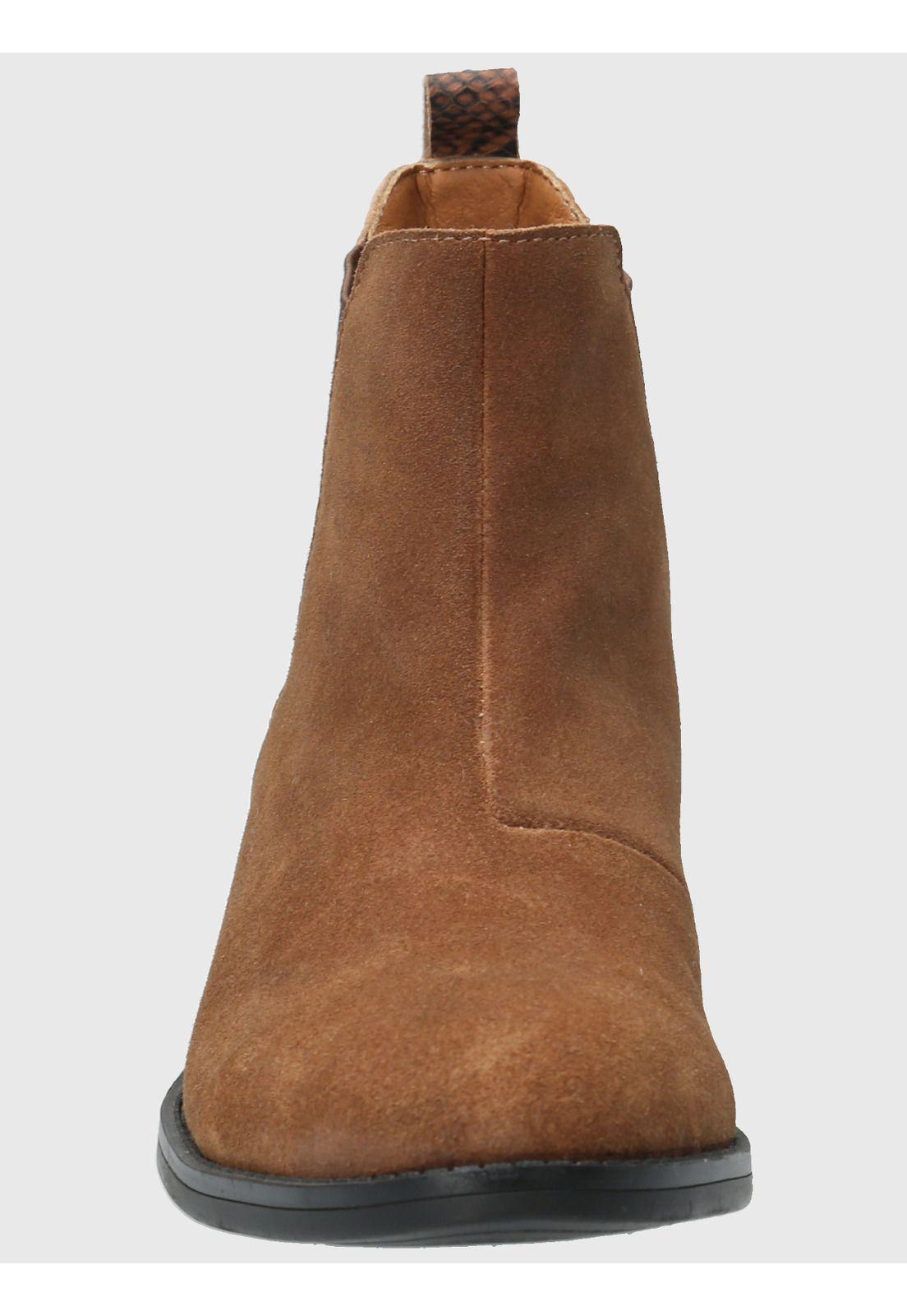 Botin Cuero Mujer Alva Café-3