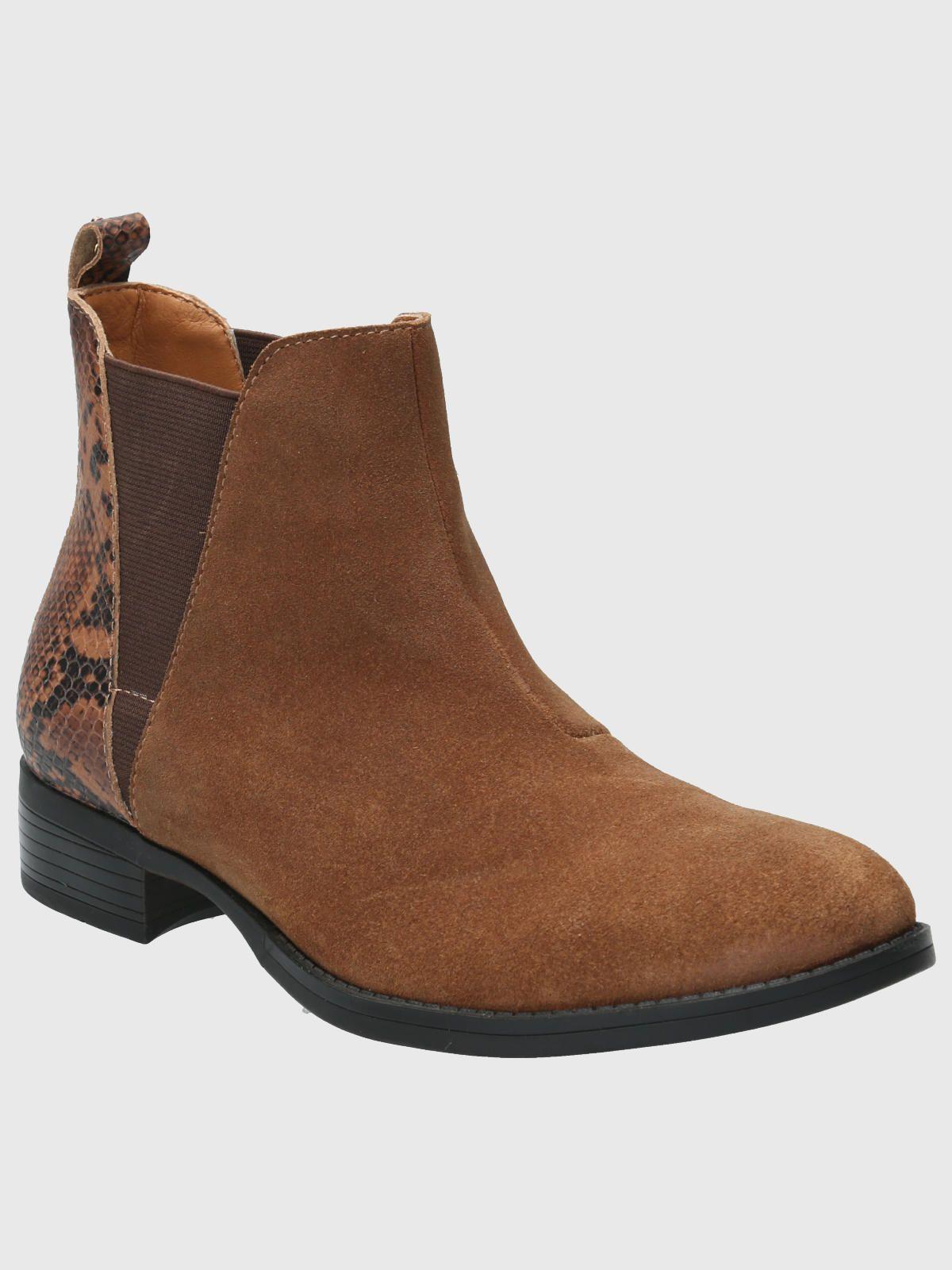 Botin Cuero Mujer Alva Café-0