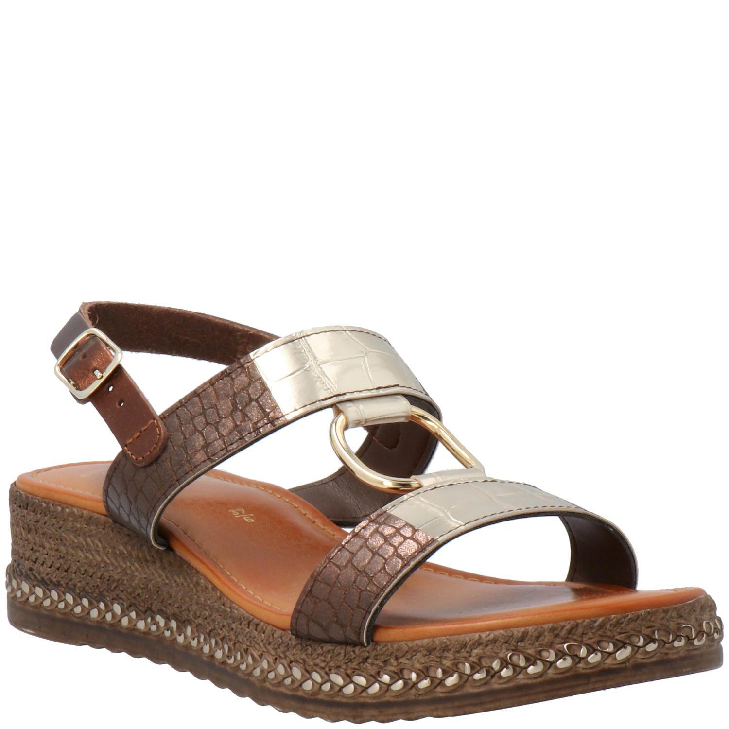 Sandalia Verenna Casual Marrón-0