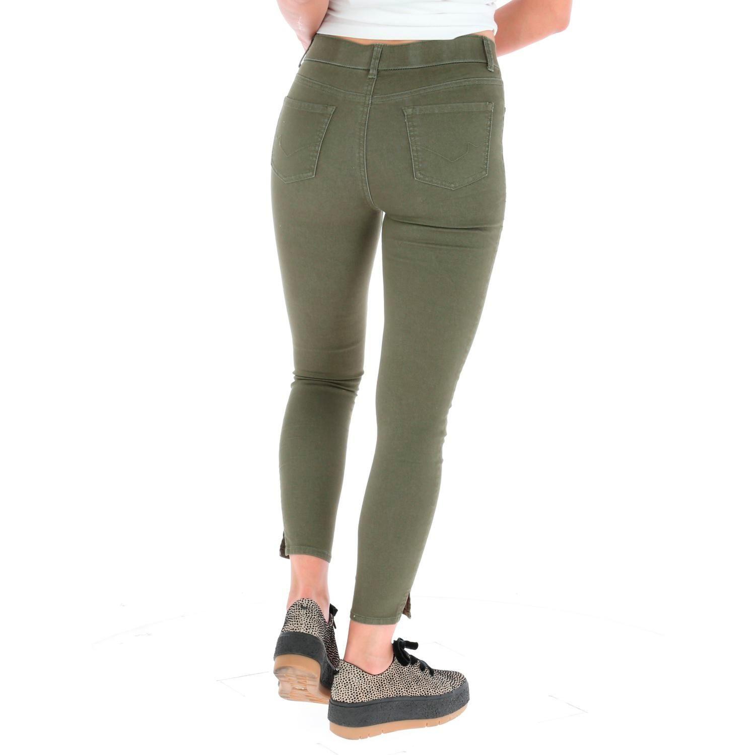 JEANS MUJER JEGGING VERDE-2