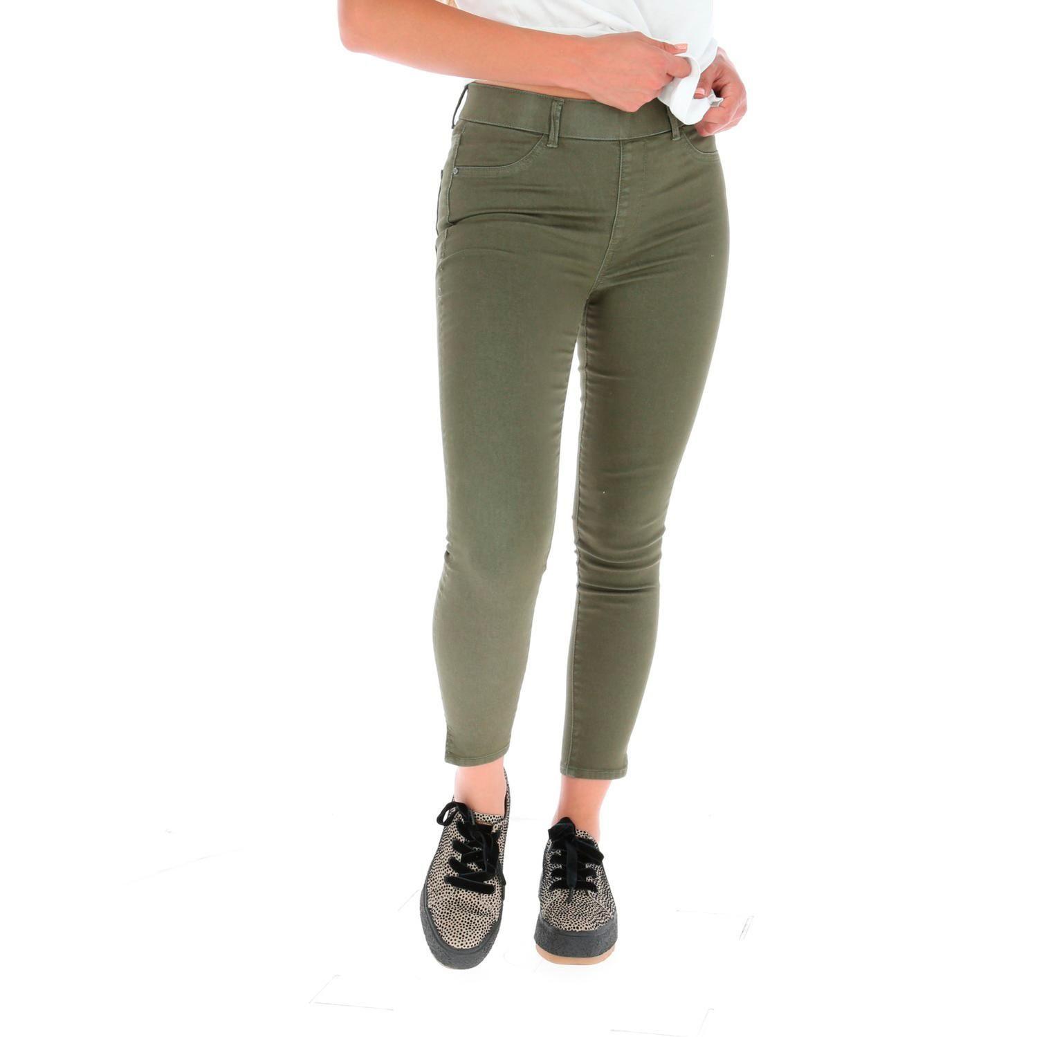 JEANS MUJER JEGGING VERDE-3